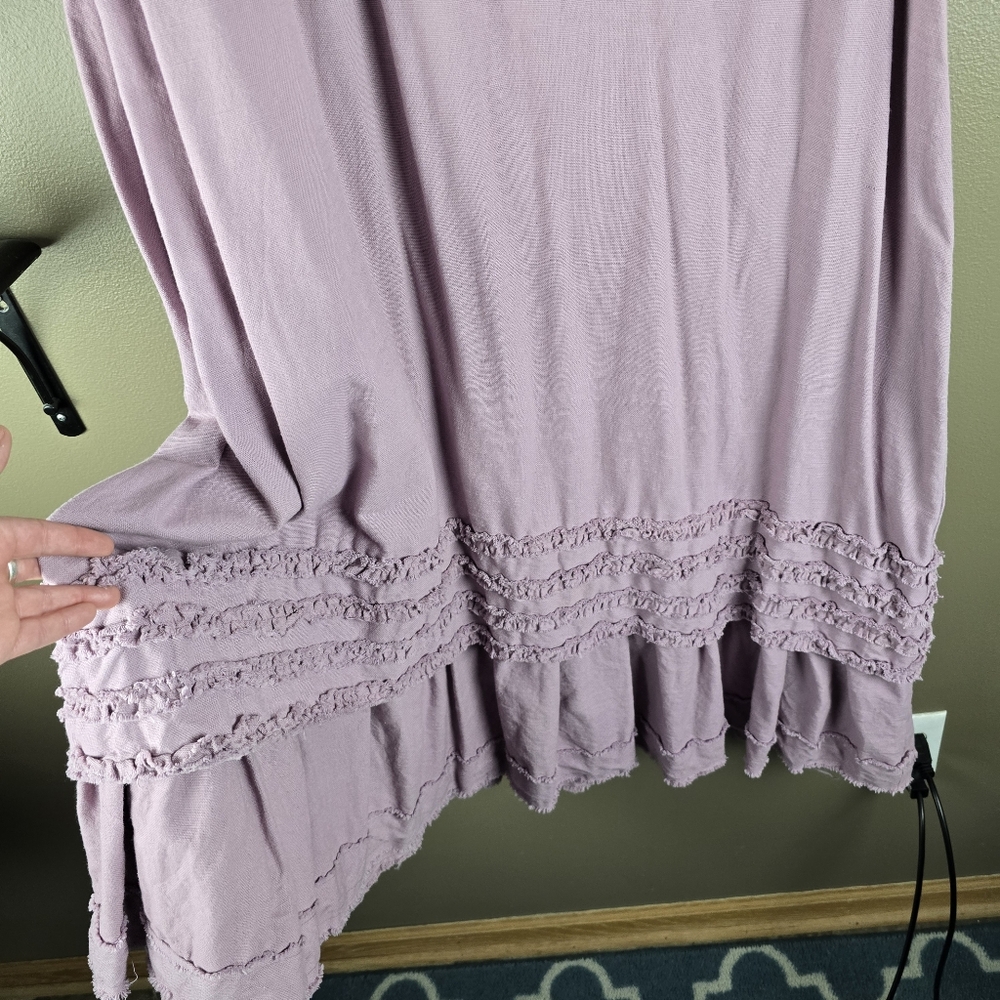 Apu A People United Mauve Sleeveless Boho Shabby Chic Maxi Dress Large - Picture 5 of 16